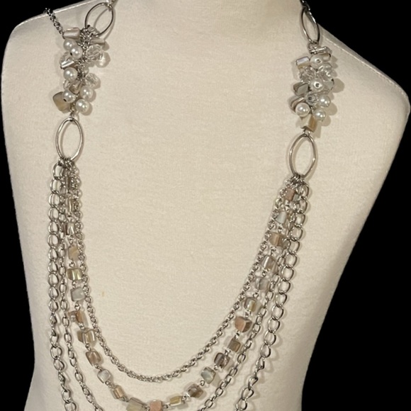 Sea shell-rocks  chain necklace - Picture 2 of 6